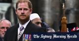 Prince Harry cuts a lonely figure at his fathers coronation