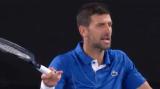 LIVE Djokovic fumes as teen steals set off champ