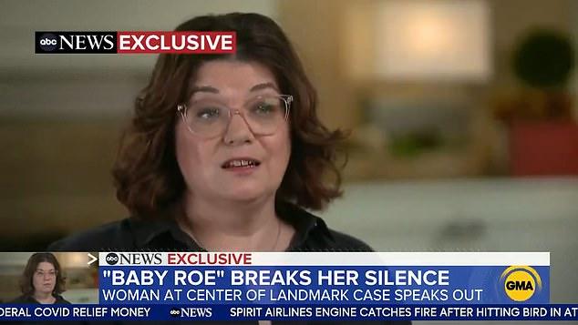 Baby Roe: Shelley Lynn Thornton, a 51-year-old mother of three, has spoken out for the first time on camera. Her biological mother Norma McCorvey was Jane Roe, whose landmark lawsuit Roe vs Wade won women across America the right to have abortions
