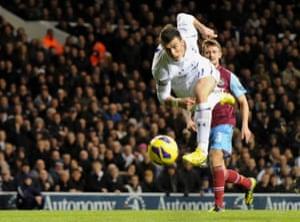 Bale scores against West Ham at White Hart Lane in November 2012.