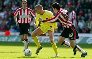 Gareth Bale's debut as a 16-year-old for Southampton against Millwall on 17 April 2006.